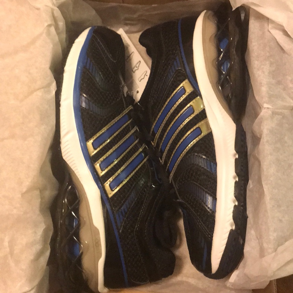 New box 491 Adidas boost 2 j G19642 running shoes black blue silver boys youth